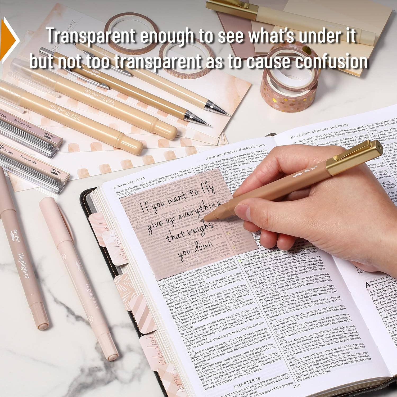 Golden Blush Bible Journaling Kit