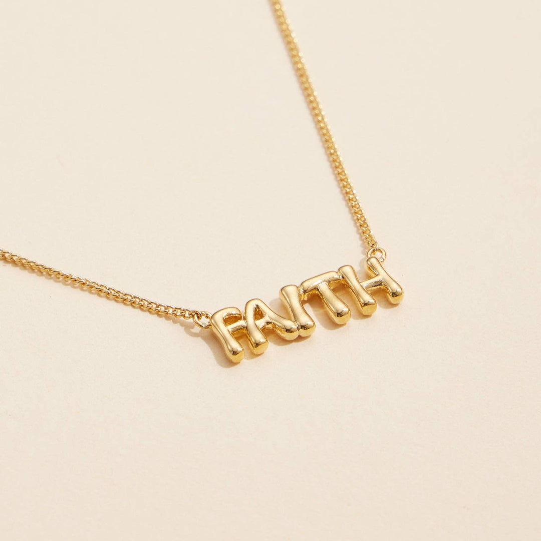 FAITH 18K Gold Dipped Necklace