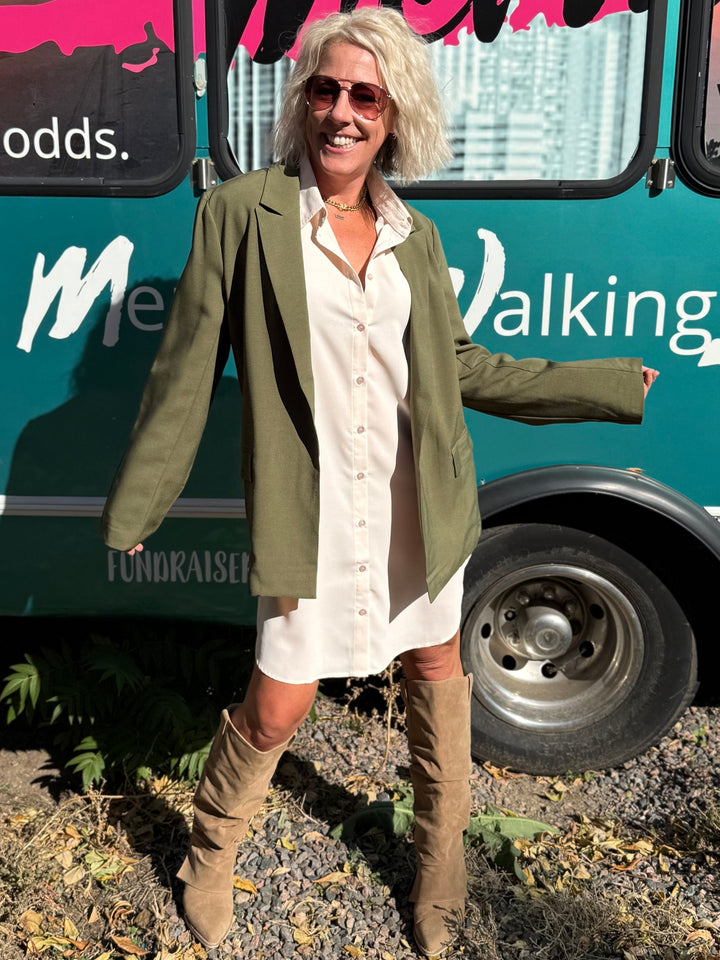 Ramona Blazer in Olive