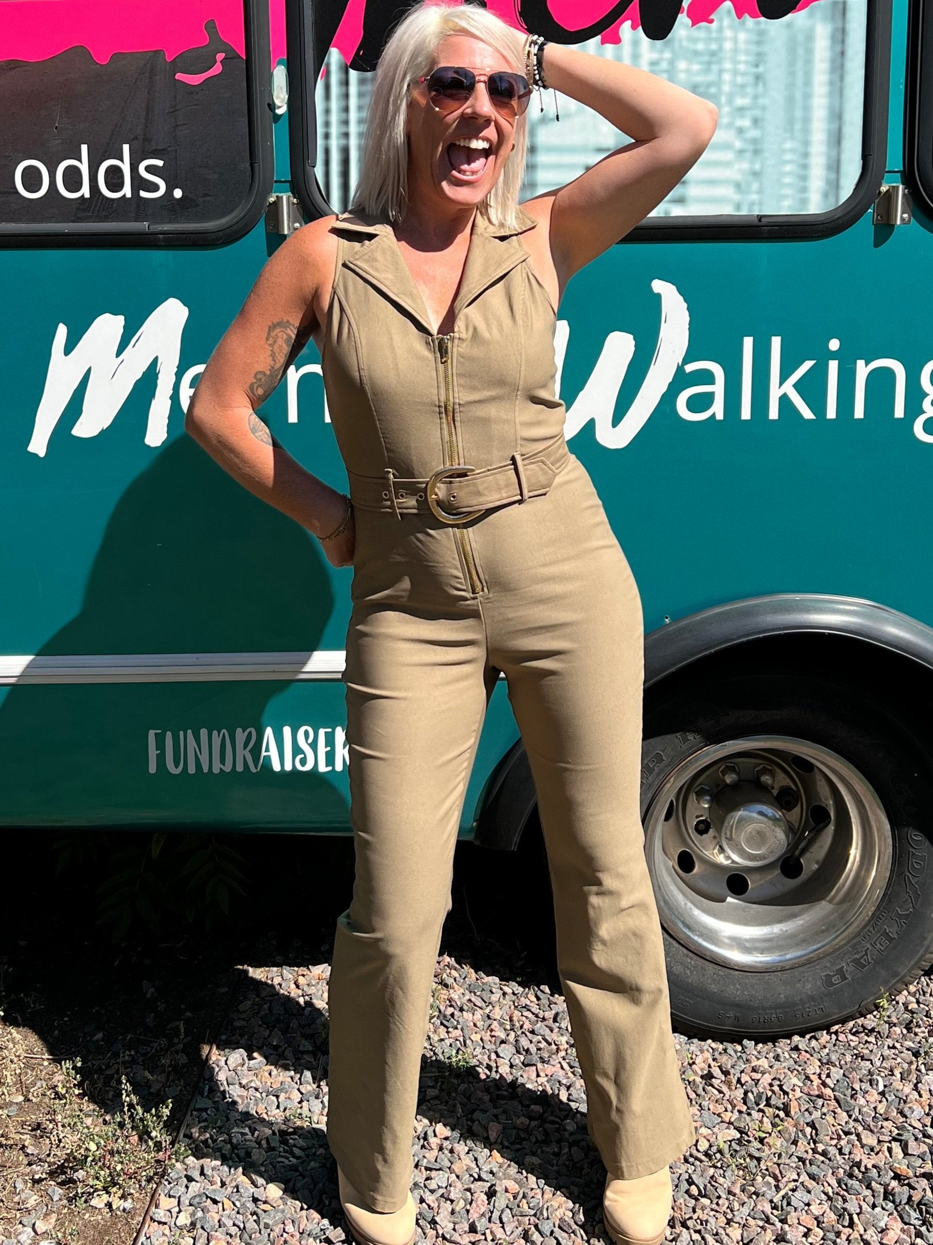 Cleo Jumpsuit in Olive