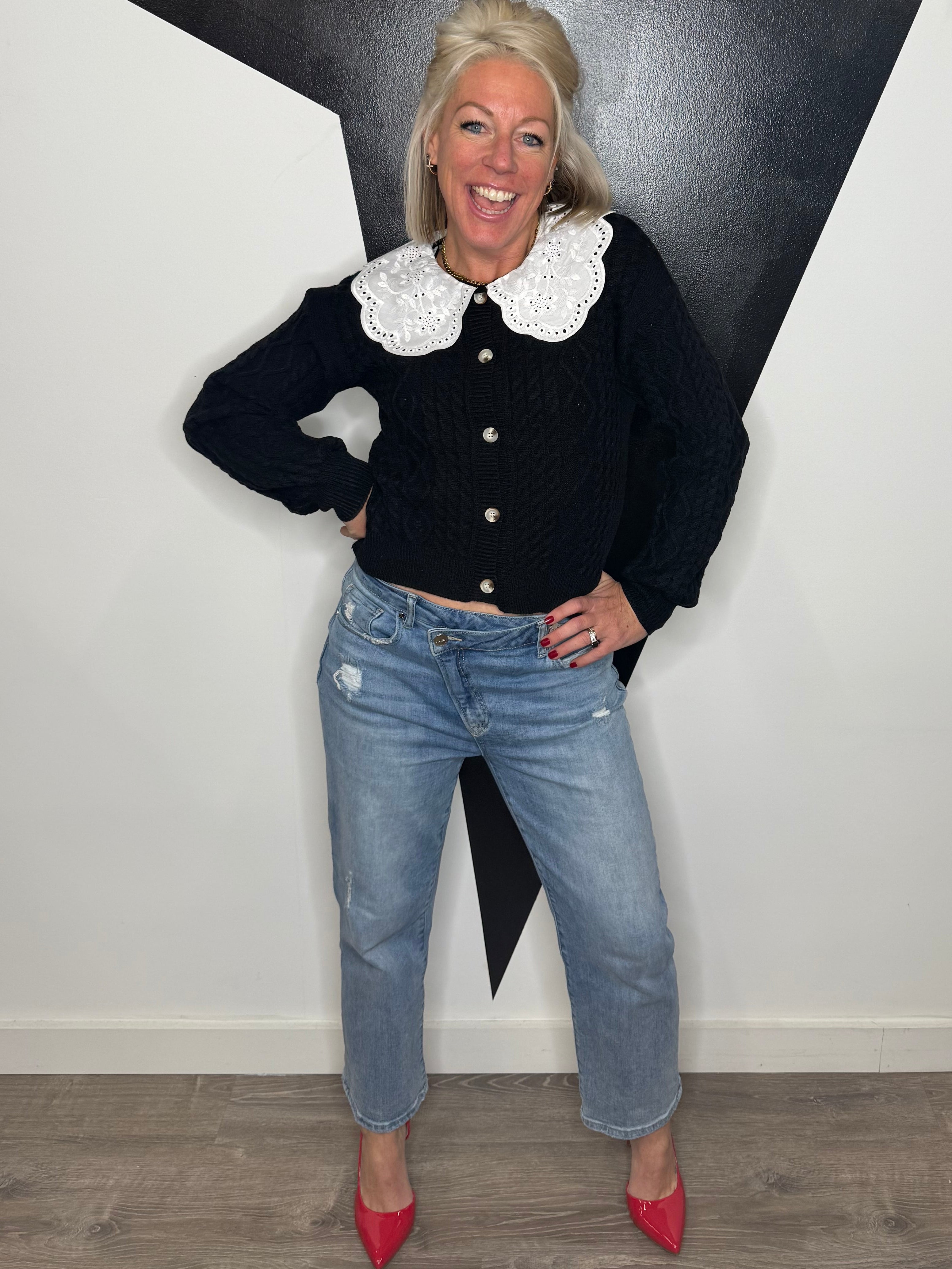 Peter Pan Collar Cardigan