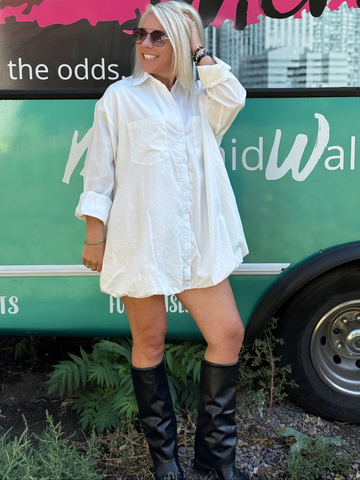 It Girl Dress Shirt Dress