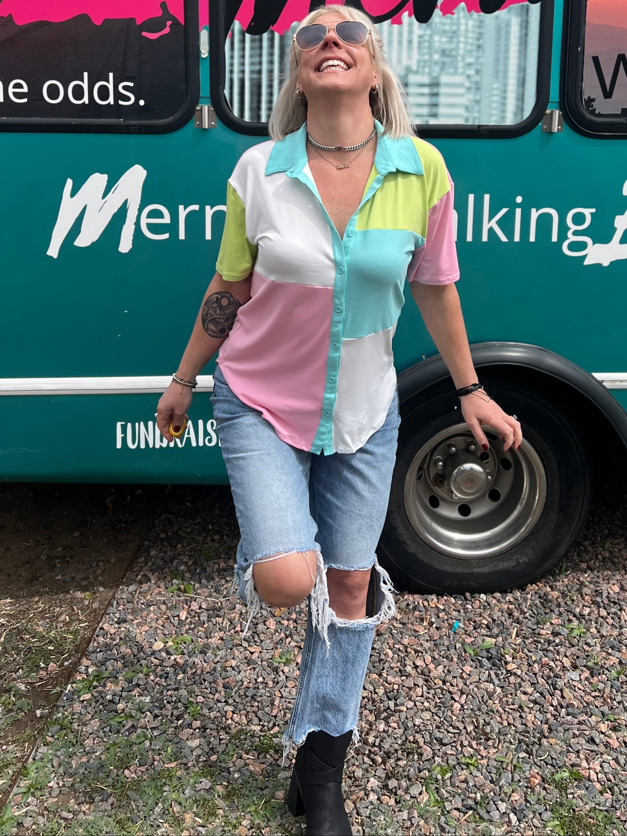 Pastel Preppy Top