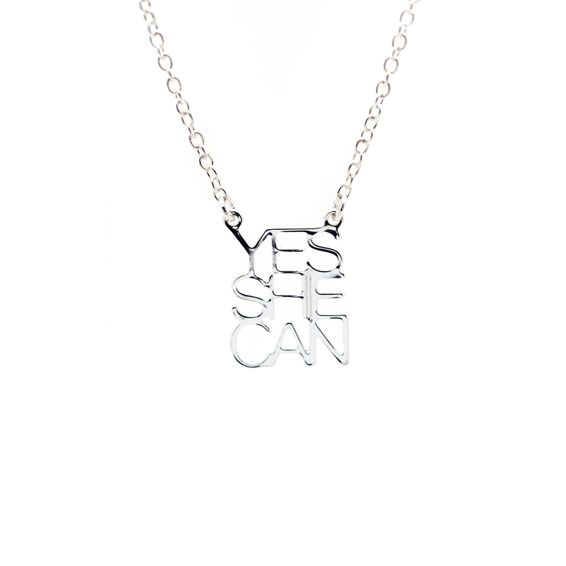 Yes She Can Necklace